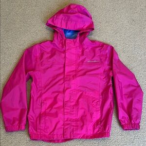 Eddie Bauer pink rain coat. Youth XS